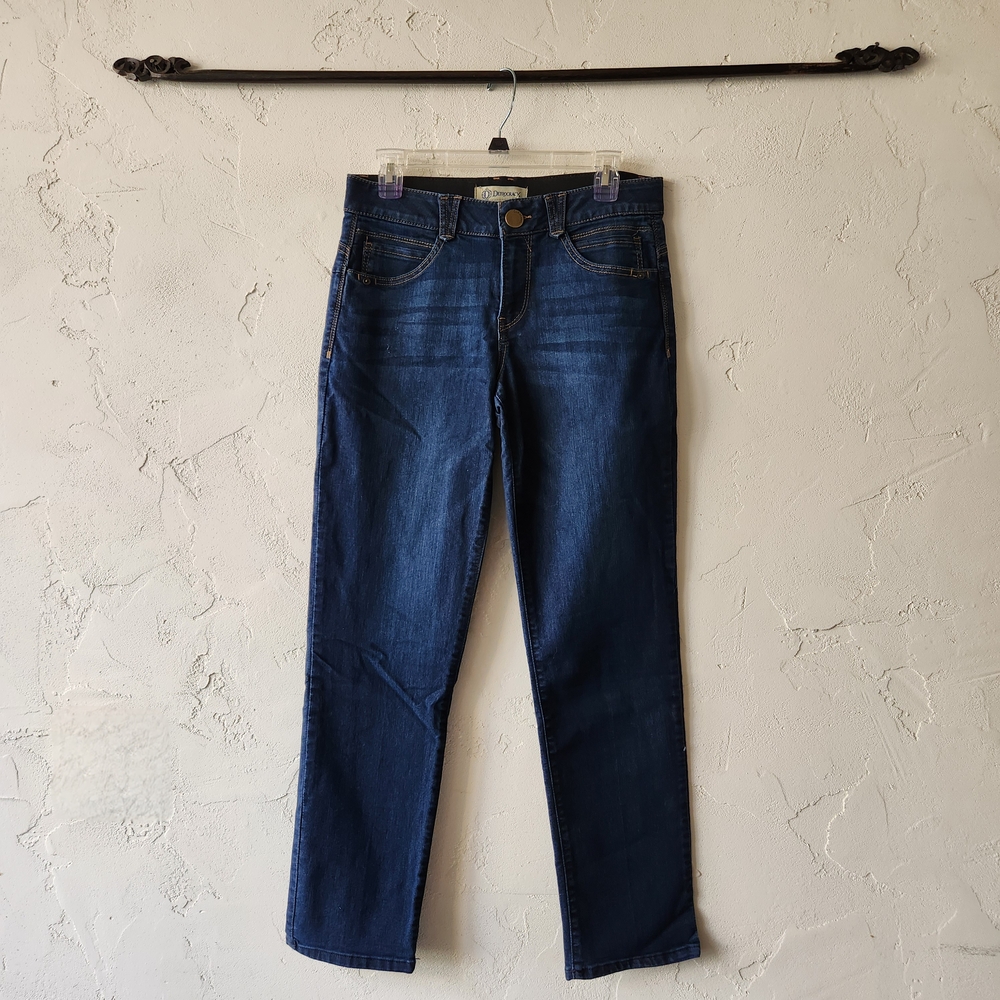 Democracy Absolution Mid-rise Straight Medium Wash Blue Jeans Size 8